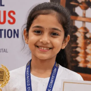 Komal Sharma, Sprinter level abacus and mental maths champion